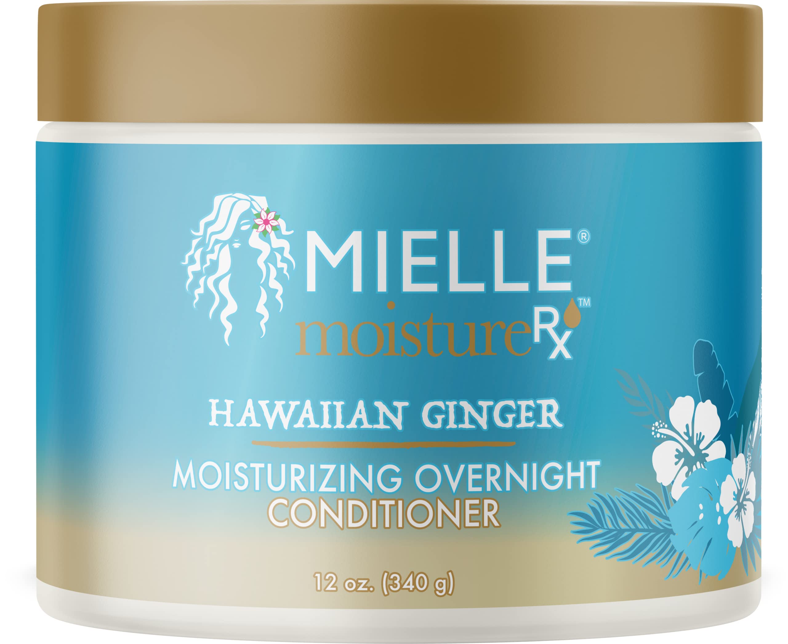 Mielle Moisture RX Hawaiian Ginger Moisturizing Overnight Conditioner 12 oz, White