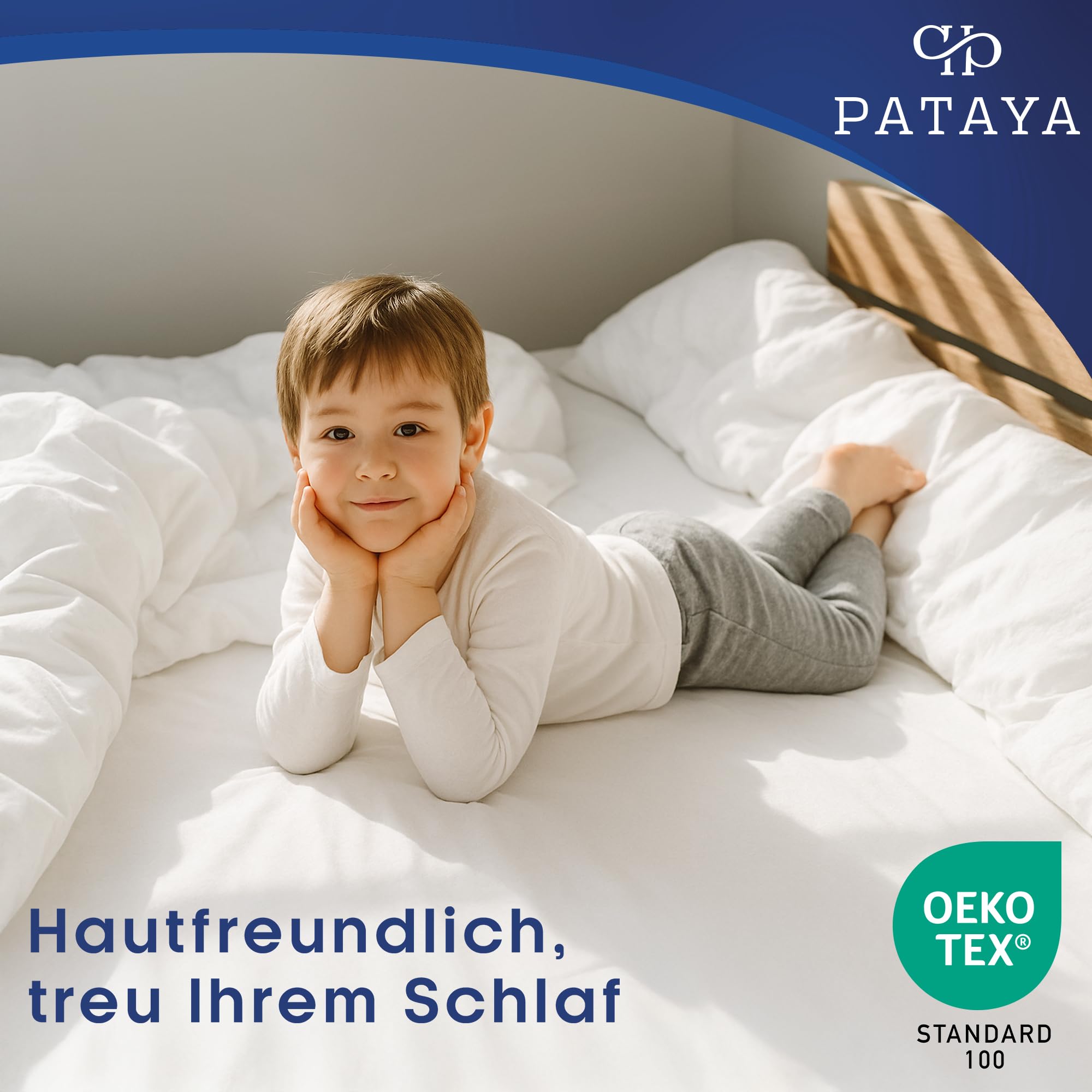 Pataya Spannbettlaken 180x200cm - Oeko-TEX Zertifiziert Baumwollmischung Spannbetttuch bis zu 25 cm Bettlaken für Boxspringbett Matratzen (Grau - 180x200) 5