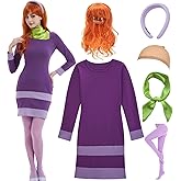 UIMLK Women's Purple Mini Sexy Evening Dresses Adult 2025 Halloween Costumes Outfits