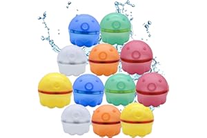 Yohaki water reusable water balloons magnetic silicone for pool outdoor bath backyard slides refillable summer bunch toy outdoor silicone biodegradable party quick essentials games（Octopus style）