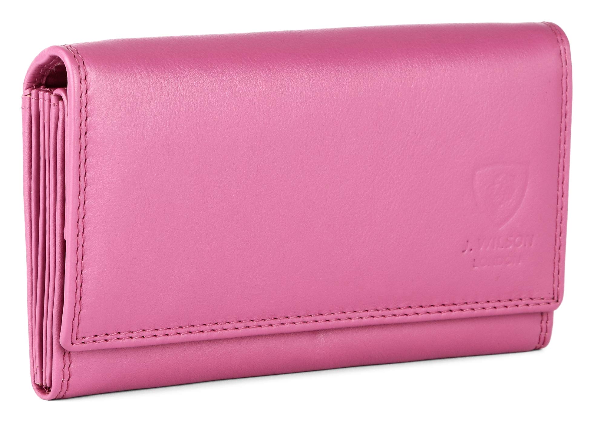 Ladies RFID Protection Real Leather Purse Card Women Wallet Zip Coin Pocket