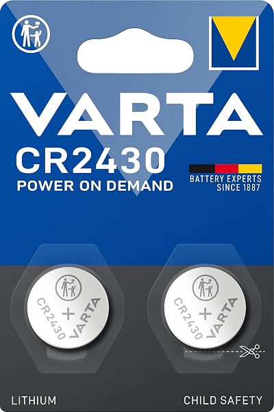 VARTA CR2430 Lithium Button Cell Battery 3V 24mm 2-Pack Blister
