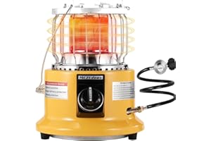 MOZODAWN 2 in 1 Propane Heater & Stove, 13000 BTU Portable Propane Heater Indoor Outdoor with Handle for Patio, Camping, Tent