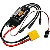 40A Brushless ESC 2-4S Speed Controller 5V 3A BEC with XT60 Plug for RC Drone Airplanes Multi-axis Aircraft Helicopter