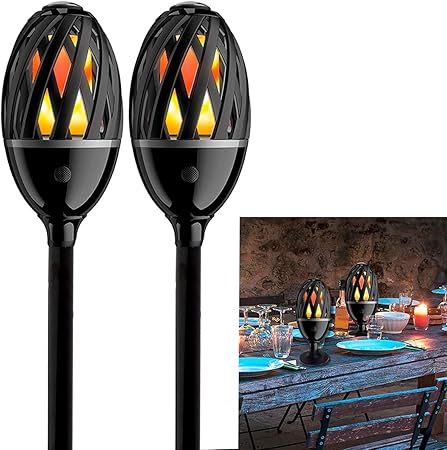 Amazon Com Nexus Industries Ltd Luceco 2 Pack Led Tiki Torches