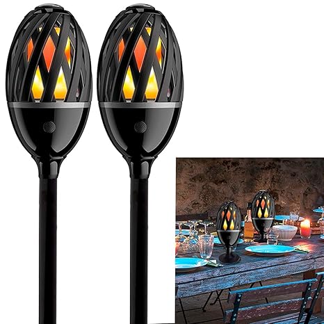 Backyard tiki torches