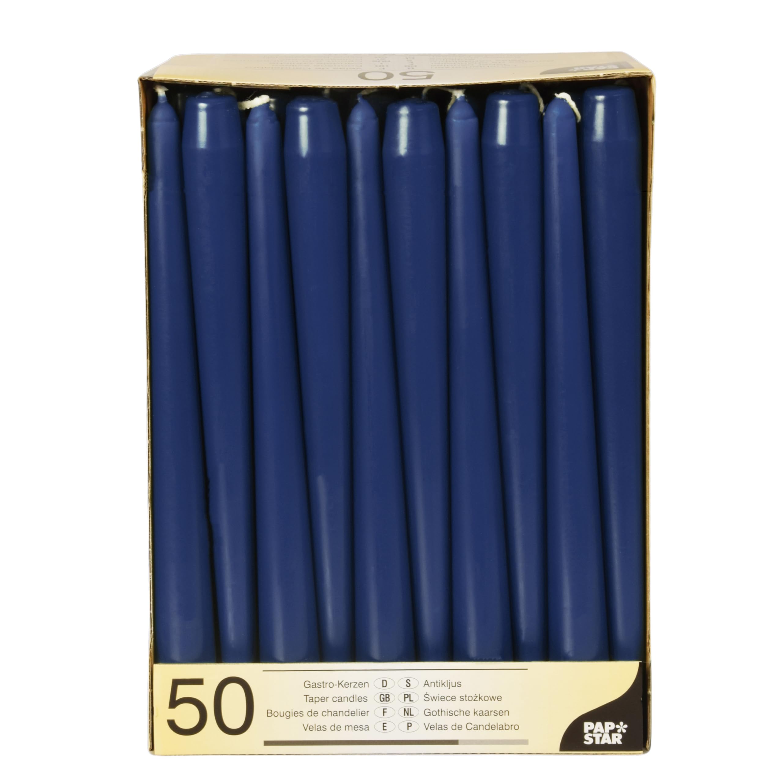Papstar 17965 50 Candles Diameter 2.2 x 25 cm Dark Blue