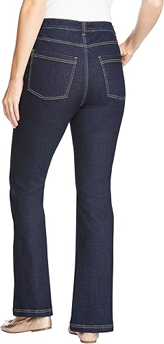 stretch bootcut jeans plus size