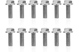 Fukaisu 12pcs 551696 Exhaust Manifold Bolts, Metal Manifold Head Bolts for LS1 LS2 LS3 LSX LT Series Engines Suitable for 126