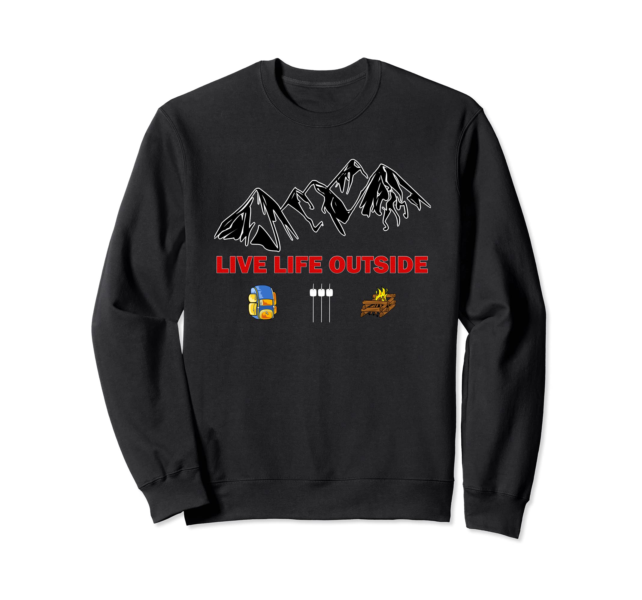 Hiking backpack mountains gift Sweatshirt