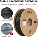 eSUN Upgraded Matte PLA Filament 1.75mm 1kg Deep Black Frosted Texture view 4