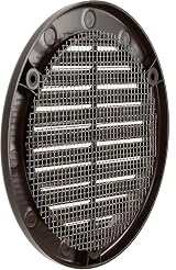 Vent Systems 4 Inch Round Vent Cover Pack of 2 Brown Plastic Grille view 9