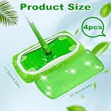 Vicloon 4 Wipes Reusable Mop Pads for Swiffer Small Sweepers 25.5x11.5cm view 2