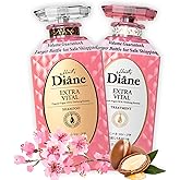 Moist Diane Keratin Shampoo and Conditioner for Women & Men, Curly Hair Shampoo & Conditioner Set with Argan Oil, Collagen, Protein from Japan Paraben, Silicone& Sulfate Free 30.4 Fl Oz EXTRA VITAL