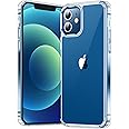 Temdan for iPhone 12 Case & iPhone 12 Pro Case, [Not Yellowing] [Ultra Slim] Lightweight Thin Shockproof Phone Case for iPhone 12 Case & iPhone 12 Pro Case-Clear