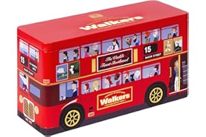 WALKERS Walker's Shortbread London Bus Commemorative Tin, All-Butter Shortbread Cookies, 8.8 Oz