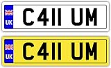 Paradise Print 2x Kids Number Plates Self Adhesive 140x35mm view 9