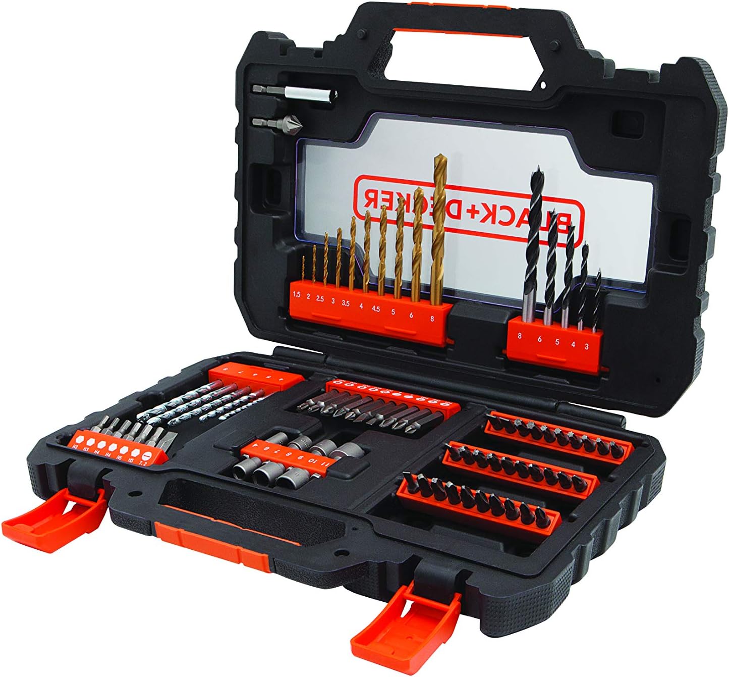 BLACK+DECKER A7231-XJ Easy Grip Drill Set - Black (76-Piece)