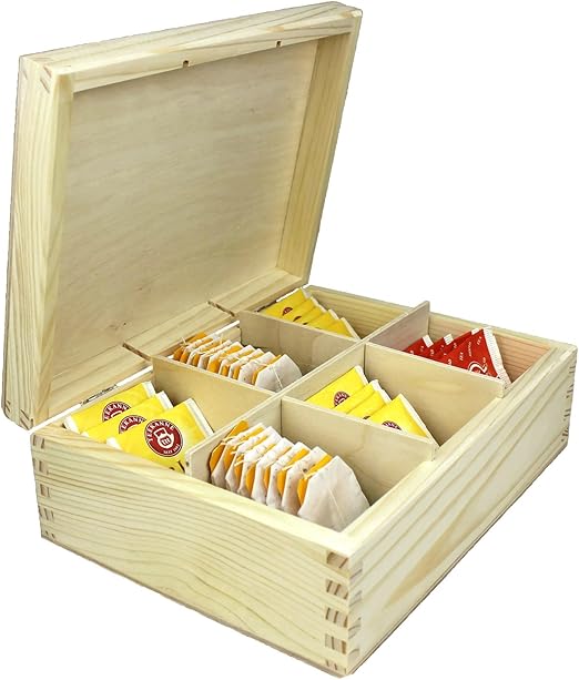 Net4Client Cajas de té de Caja de Madera Cervezas de Azúcar de Café de té de