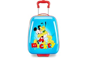American Tourister Disney Mickey Mouse Kids Carry-On Luggage, Hardside With Single Spinner Wheels