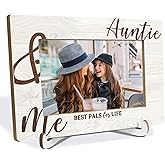 IRTAGANNY Auntie and Me Picture Frame 4x6, Aunt Gifts Picture Photo Decorative Frame for Desk Tabletop Decor, Aunt Gifts from Niece Nephew