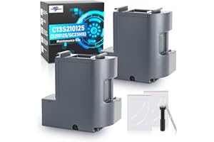 SUBLIMAKER F170 Maintenance Box Compatible Replacement for Epson Surecolor SC-F170 SC-F100 SC-F150, C13S210125/S210125 Maintenance Box for 170 100 150 Dye Sub Printers, F170 Ink Maintenance Box (2 Pack)