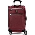 Travelpro Platinum Elite Softside Expandable Carry on Luggage, 8 Wheel Spinner Suitcase, USB Port, Suiter, Men and Women, Bor