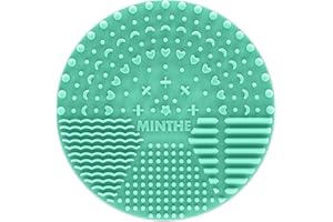 MINTHE™ Makeup Brush Cleaner Mat | 2 Pack | Silicone Make up Cleaning Pad