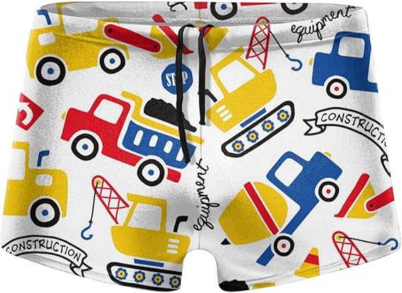 Amazon Co Jp 水着 メンズ インナーパンツ トラック ショベルカー くるま 子供 メンズ ボクサー 下着 パンツ 温泉 スイムパンツ 四角 フィットネス ボクサー型 水泳パンツ 競泳水着 おしゃれ Yamayago 服 ファッション小物