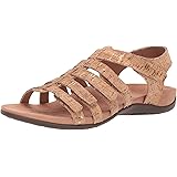 Vionic Women's Rest Harissa Backstrap Fisherman Walking Sandals - Adjustable Gladiator Sandal with Concealed Orthotic Arch Su