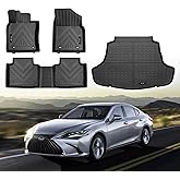 Yonugli Custom for 2019-2024 2025 Lexus ES Floor Mats Cargo Trunk Liner Set TPE Rubber Protection Mat ES350 ES300H 250 Accessories (for 2019-2025 Lexus ES)