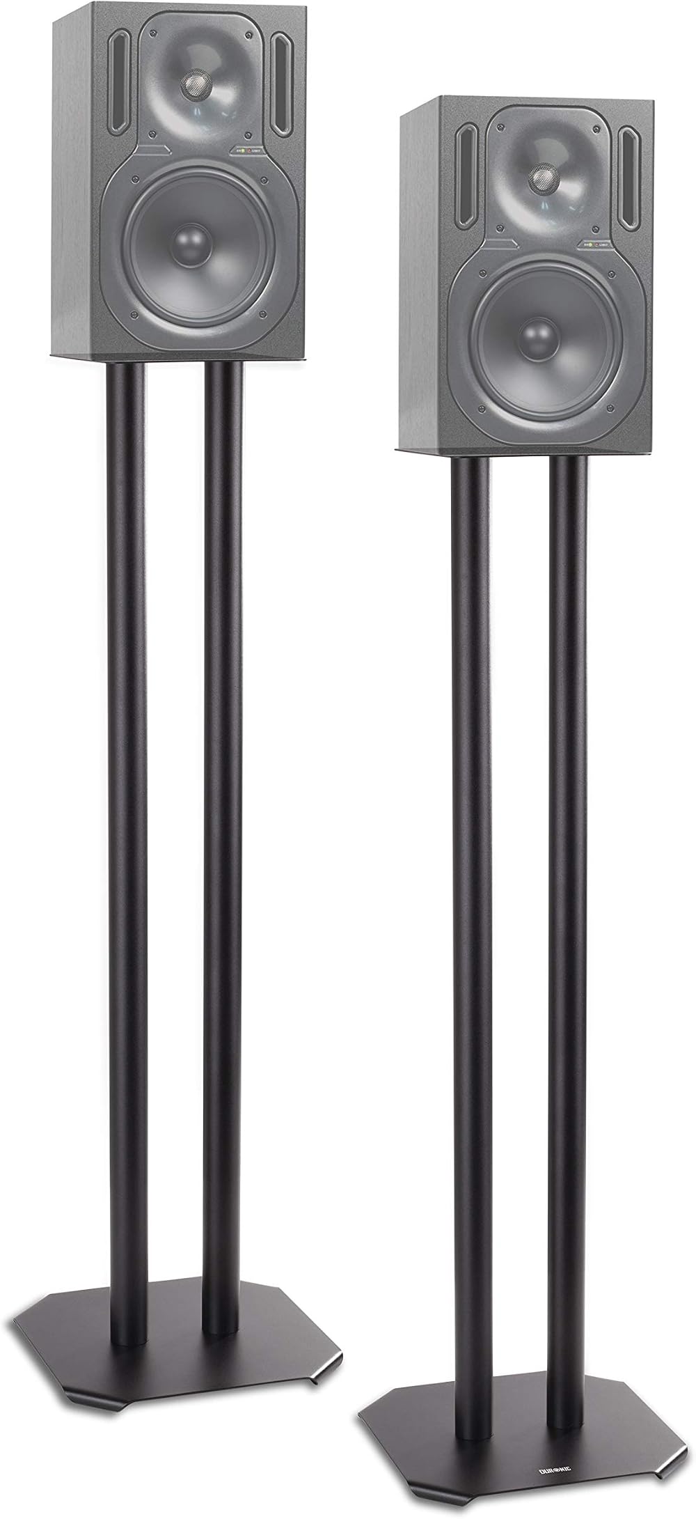Duronic SPS1022 Speaker Stands Pair 80cm Hi-Fi Home Cinema Vibration Reducing