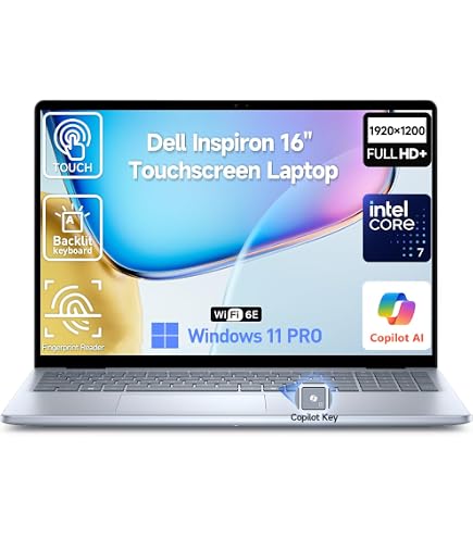 Amazon.com: Dell Inspiron 16 Touchscreen Laptop Computer 16