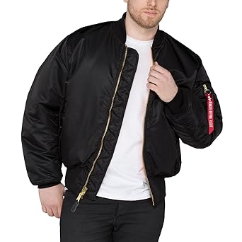 Alpha Industries Herren Bomberjacke MA-1 100101 Stehkragen