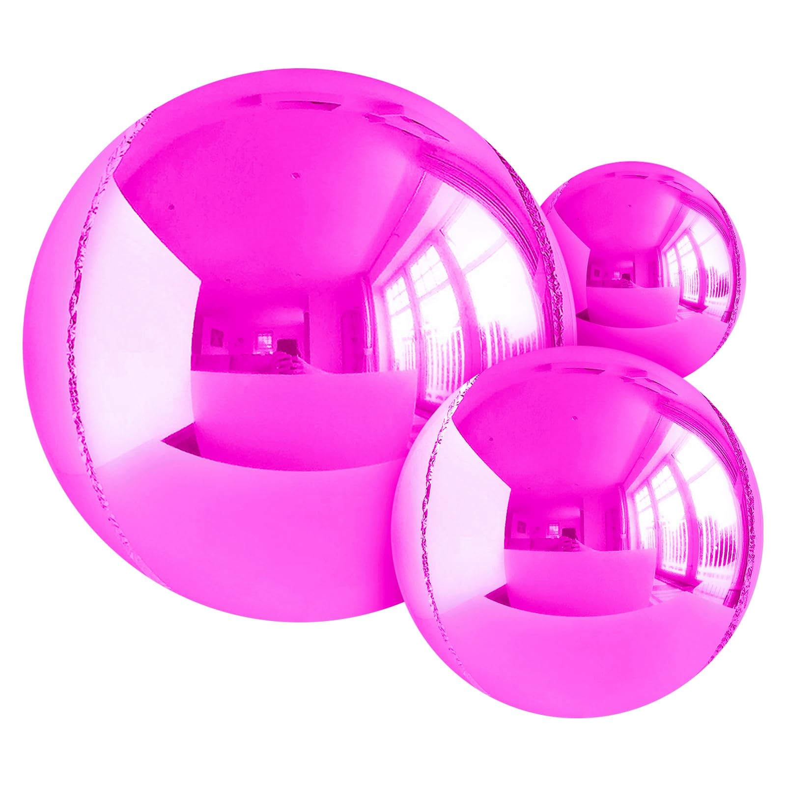 14pcs Hot Pink Foil Balloons Mylar Balloons 22in