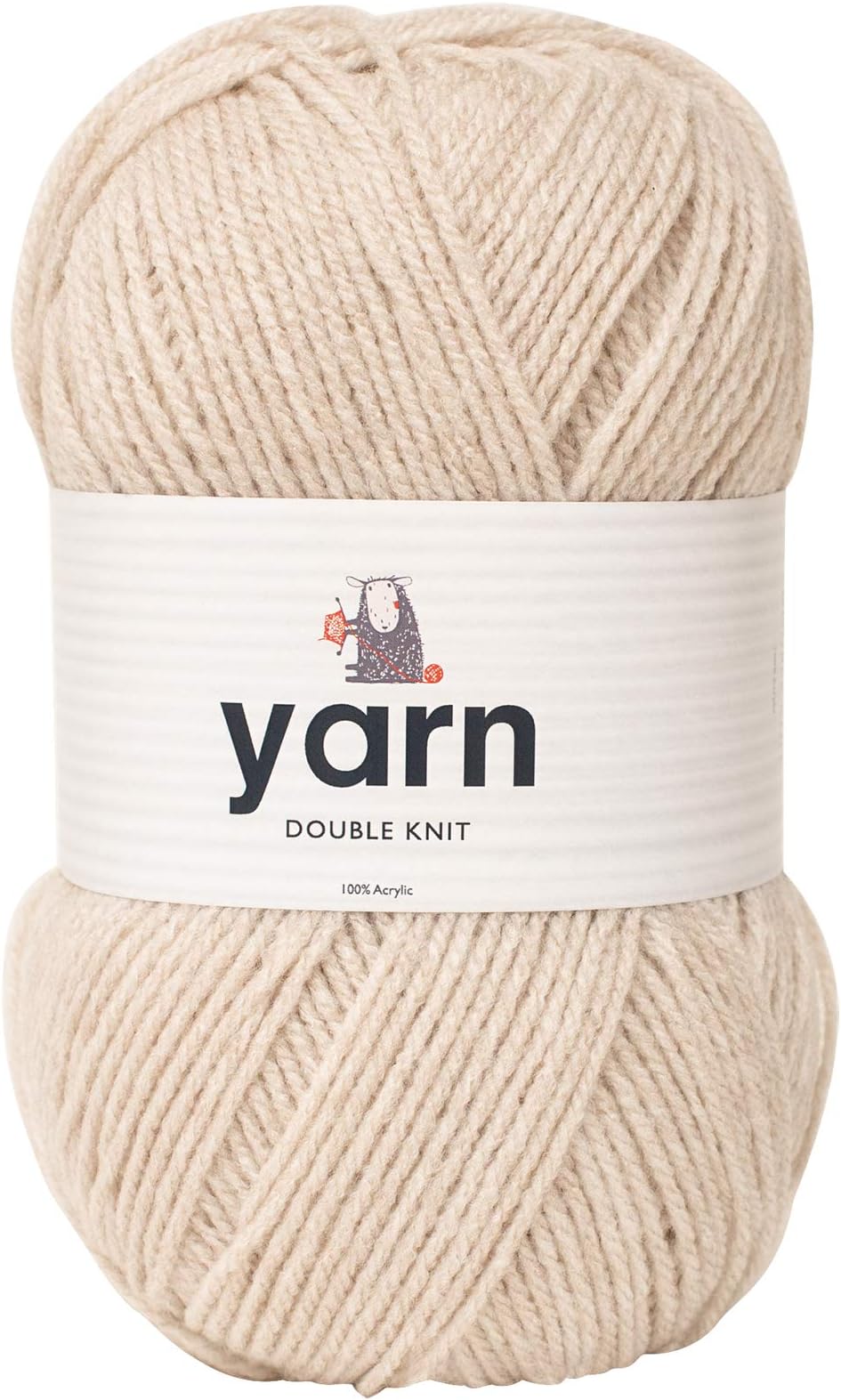 Korbond DK Beige Yarn 100g Acrylic Wool 290m Double Knit Knit Crochet