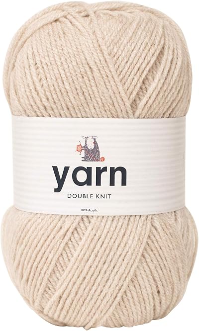 Korbond DK Beige Yarn 100g Acrylic Wool 290m Double Knit Knit Crochet