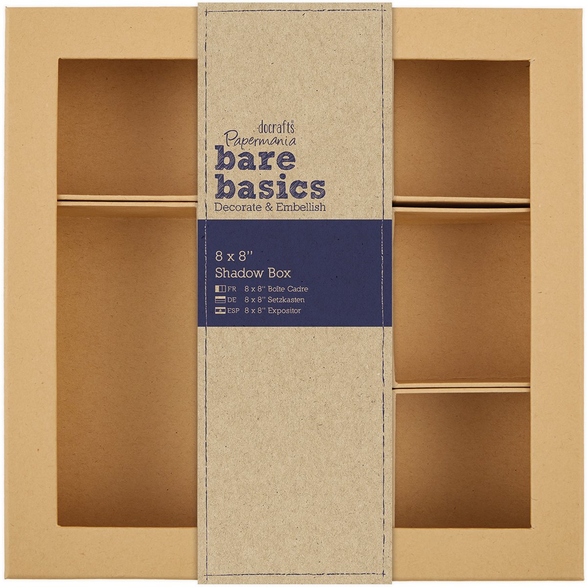 Bare Basics Papermania 8 x 8 Shadow Box
