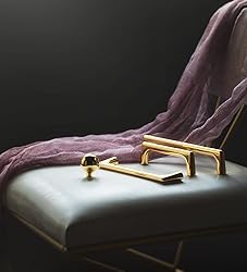 Goo-Ki Shining Golden Cabinet Knob with 1.0