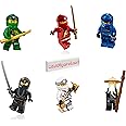 LEGO NINJAGO Legacy Minifigure Combo Pack - Lloyd, Jay, Kai, Cole, Zane, Master Wu (with Weapons)