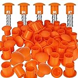 Acrux7 Rebar Caps 60Pcs Rebar Safety Caps Plastic