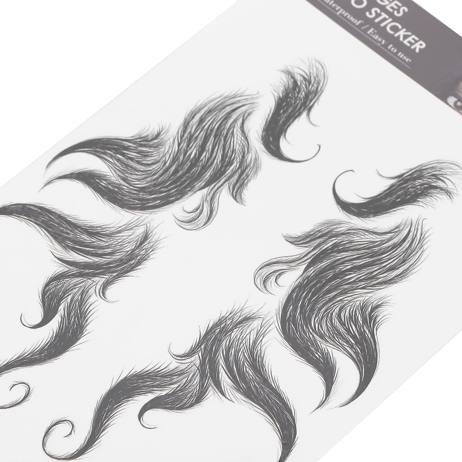 Hair Tattoo Sticker, Hair Tattoo Sticker Edges Women Edges Hairstyles Tattoo Hair Tattoo Sticker Edge Hair Waterproof Fake Hailine Sticker Hair Curly Hair Bang Stickers Hair (ED-05)