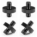 EszkozTA 4 Pack 1/4" Male to 1/4" Male Threaded