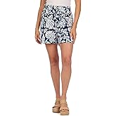 Navy Printed Marlo Shorts