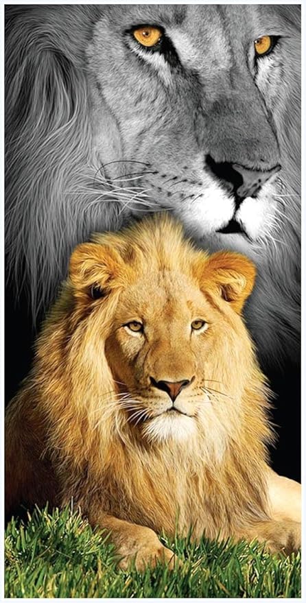 Drap De Bain Serviette De Plage Serviette De Toilette Lion
