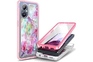 NZND Case for OnePlus Nord N20 5G with [Built-in Screen Protector], Full-Body Protective Shockproof Rugged Bumper Cover, Impact Resist Phone Case (Marble Fantasy)