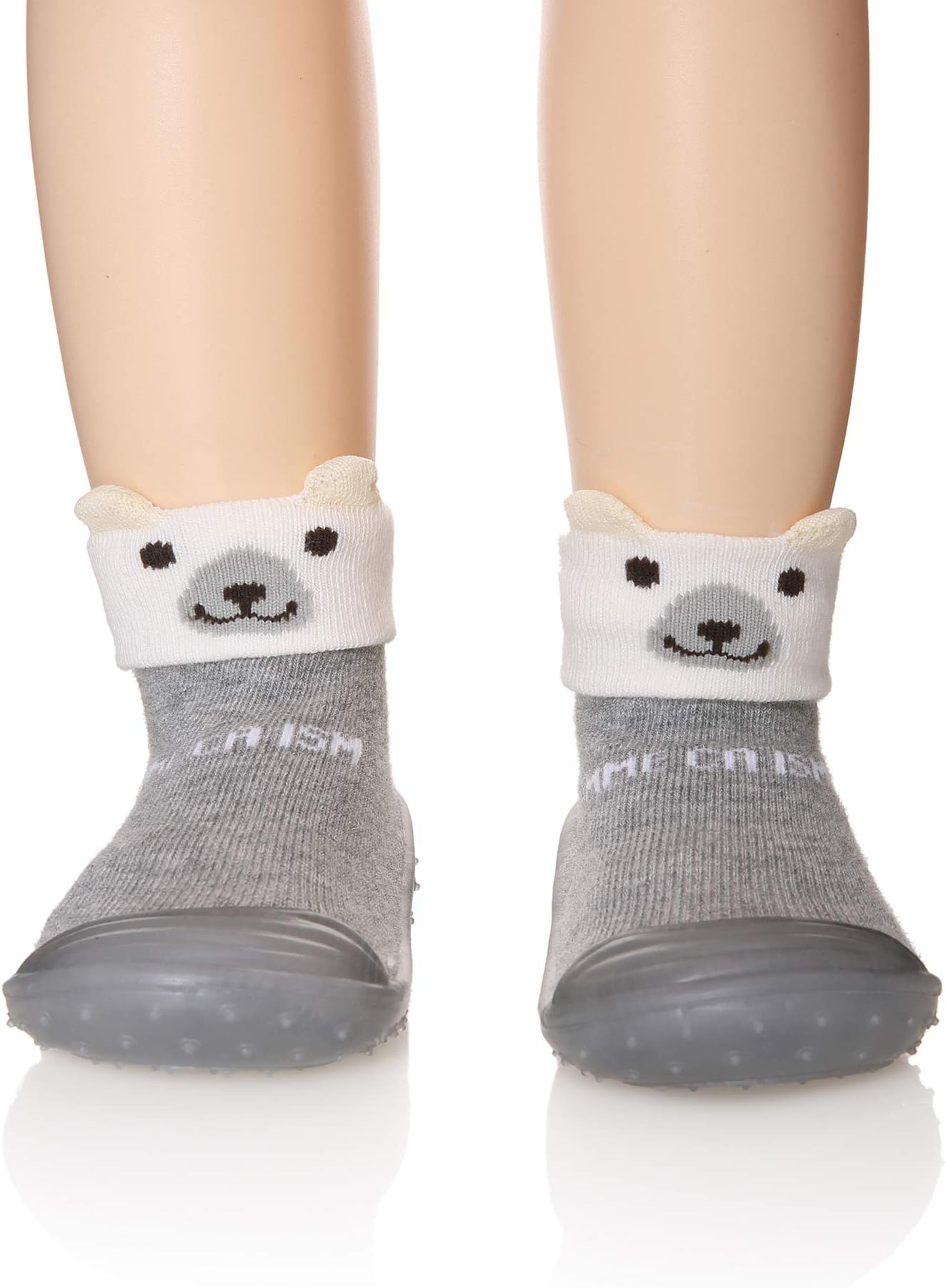 Baby Toddlers Moccasins Anti-Slip Fuzzy Slipper Floor Breathable Thick Kids Boys Girls Indoor Outdoor Winter Warm Shoes Socks