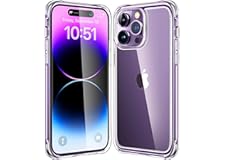 Mkeke for iPhone 14 Pro Case Clear, [Military Grade Protection] [Not Yellowing] Shockproof Phone Case for Apple iPhone 14 Pro