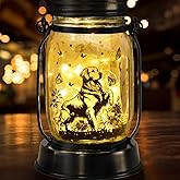 Golden Retriever Gifts for Women/Men Golden Retriever Solar Lanterns Dog Mom Birthday Dog Lovers Lantern Pet Loss Pet Memorial Lights Solar Garden Decoration for Yard, Patio,Backyard,Porch Torches