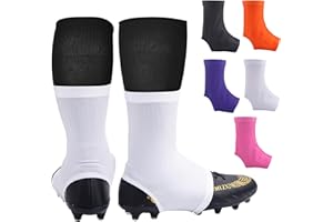 TUYUU Spats Football Cleat Covers,Youth Cleat Covers Football Keeps Dirt/Turf Debri Out,Bike Cleat Covers,Cleat Sleeves for Football Soccer Lacrosse Kids Teenagers Youths Adults.Cleat Cover